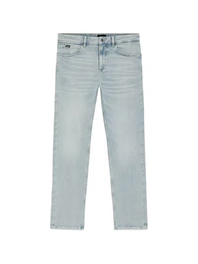 Hugo Boss Cotton Elastomultiester Elastane Jeans In Blue