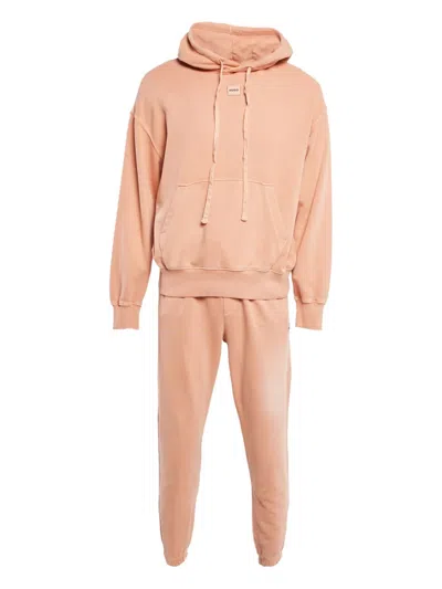 Pre-owned Hugo Boss Cotton Hoodie Tracksuit In Pink
