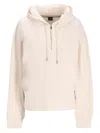 Hugo Boss Cotton Hoodie In White