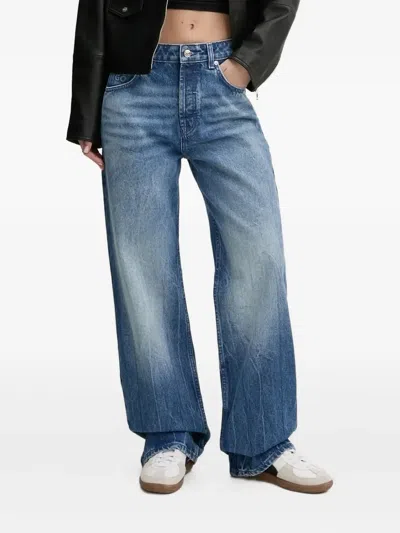 Hugo Boss Cotton Jeans In Blue