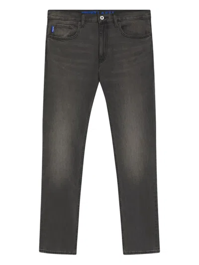 Hugo Boss Cotton Jeans In Gray