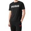Hugo Boss Cotton Jersey Regular Fit T-shirt In Smooth Black In Black
