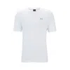 Hugo Boss Cotton-jersey Regular-fit T-shirt With Carabiner Artwork In White