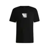Hugo Boss Cotton-jersey Regular-fit T-shirt With Carabiner Artwork In Black