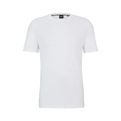 Hugo Boss Cotton-jersey T-shirt In A Regular Fit In White