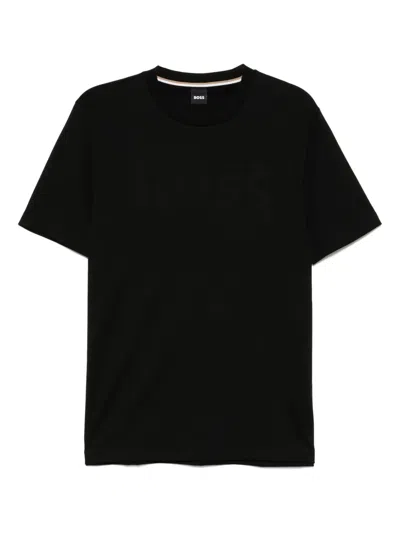 Hugo Boss Cotton-jersey T-shirt In Black
