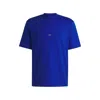 Hugo Boss Cotton-jersey T-shirt With Blue Logo Patch In Blue