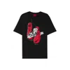 Hugo Boss Cotton-jersey T-shirt With Boxing Artwork In Black