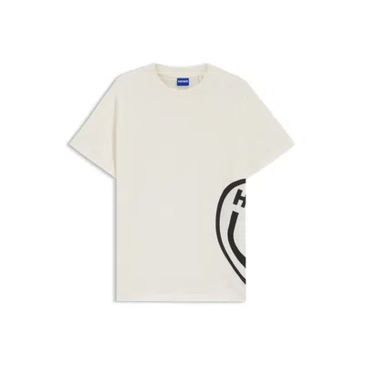 Hugo Boss Cotton-jersey T-shirt With Collection Graphic In White