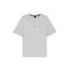 Hugo Boss Cotton-jersey T-shirt With Double B Monogram In Gray
