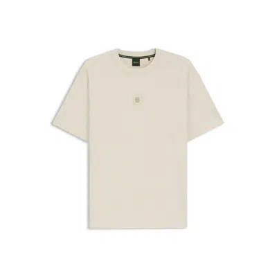 Hugo Boss Cotton-jersey T-shirt With Double B Monogram In White