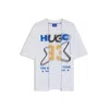 Hugo Boss Cotton-jersey T-shirt With Layered Effect In White