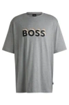 Hugo Boss T-shirt Boss Men Color Grey In Silver