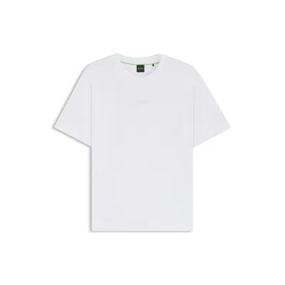Hugo Boss Cotton-jersey T-shirt With Logo Detail In White