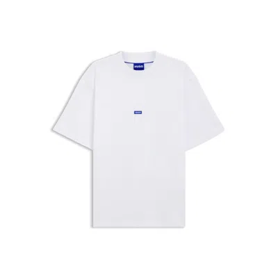 Hugo Boss Cotton Jersey T-shirt With Logo Patch In White