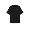 Hugo Boss Cotton Jersey T-shirt With Mixed-print Logo In Black