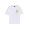 Hugo Boss Cotton Jersey T-shirt With Mixed-print Monogram Graphics In White