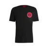 Hugo Boss Hugo Danetchorb Crew Neck T Shirt Black In Black