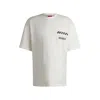 Hugo Boss Cotton-jersey T-shirt With Racing Prints In White