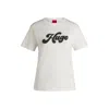Hugo Boss Cotton-jersey T-shirt With Retro Logo In White