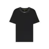 Hugo Boss Cotton Jersey T-shirt With Striped Logo Graphic In Black