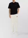 Hugo Boss Cotton Jogger Pants Back Pocket In White