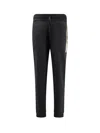 Hugo Boss Cotton Jogger Trousers In Black