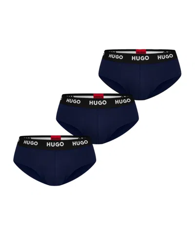 Hugo Boss Cotton Logo Briefs In Multi