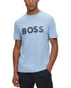Hugo Boss Rn Mens Center Logo T-shirt In Open Bu