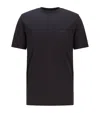 Hugo Boss Thompson Logo Cotton Jersey T-shirt In Black