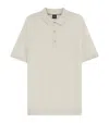 Hugo Boss Boss Ivory Polo Shirt With Half-zip In White