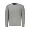 Hugo Boss Gray Cotton Men Sweater In Grey