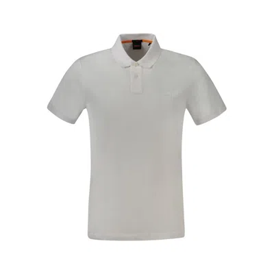 Hugo Boss Cotton Men Polo Men's Shirt In White