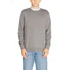 Hugo Boss Gray Cotton Men Sweater