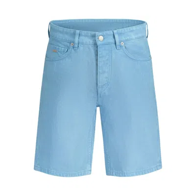Hugo Boss Five-pocket Denim Shorts In Blue