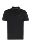 Hugo Boss Boss Cotton-piqué Polo Shirt In Black