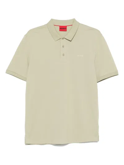 Hugo Boss Cotton Piqué Polo Shirt In Green