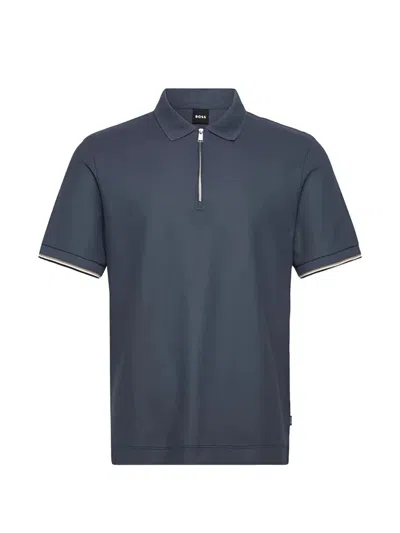 Hugo Boss Cotton Polo In Animal Print