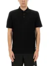 Hugo Boss Boss Cotton Polo In Black