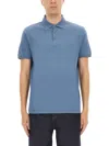 Hugo Boss Boss Cotton Polo In Blue