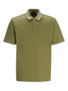 Hugo Boss Cotton Polo Shirt In Green