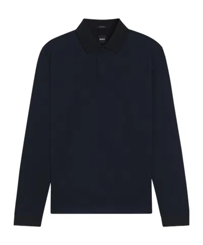 Hugo Boss Cotton Polo Shirt In Black
