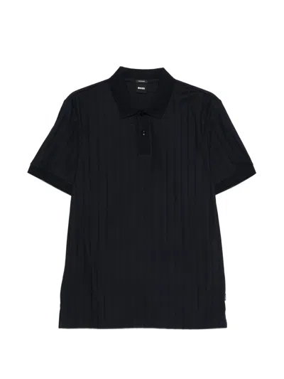 Hugo Boss Cotton Polo Shirt In Black