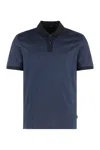 Hugo Boss Boss Cotton Polo Shirt In Blue