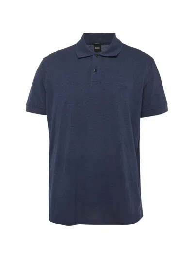 Pre-owned Hugo Boss Cotton Polo Shirt In Blue