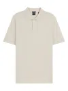 Hugo Boss Mercerised Cotton Polo Shirt In Neutral
