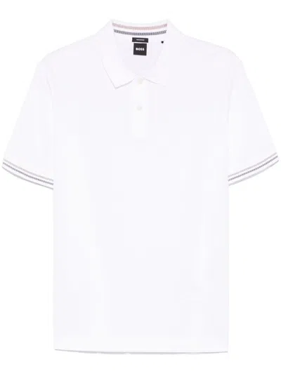 Hugo Boss Klassisches Poloshirt In Weiss