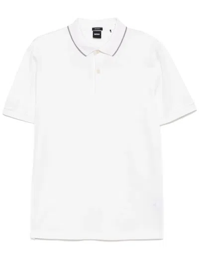 Hugo Boss Klassisches Poloshirt In Weiss