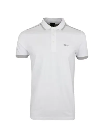 Hugo Boss Cotton Polo Shirt In White