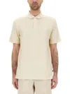 Hugo Boss Boss Cotton Polo In Neutral